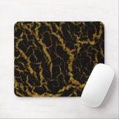 Cracks Space Lava - Glitzer Orange Mousepad (Mit Mouse)