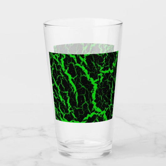 Cracks Space Lava - Green Glas (Vorderseite)