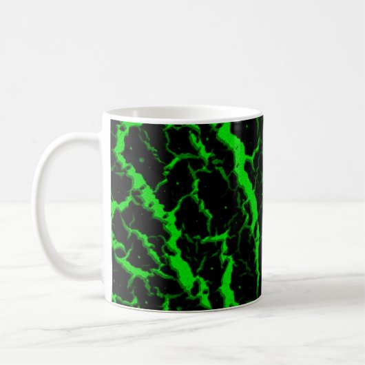 Cracks Space Lava - Green Kaffeetasse (Links)