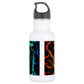 Cracks Space Lava - Heat ROYCB Edelstahlflasche (Rückseite)