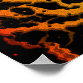 Cracks Space Lava - Heat ROYCB Poster (Ecke)