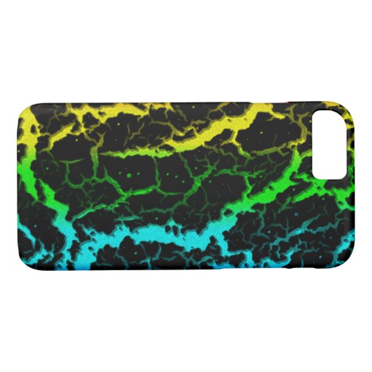 Cracks Space Lava - Light Spectrum Case-Mate iPhone Hülle (Rückseite (Horizontal))