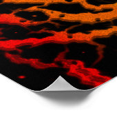Cracks Space Lava - Light Spectrum Poster (Ecke)