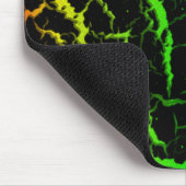 Cracks Space Lava - Rainbow OYGBP Mousepad (Ecke)