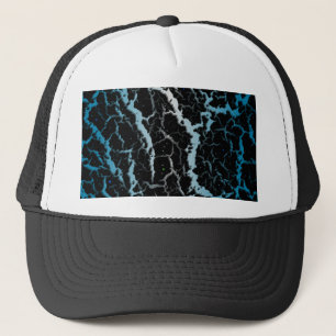 Cracks Space Lava - White/Sky Blue Truckerkappe