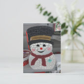 Cracksnowman Postkarte (Stehend Vorderseite)