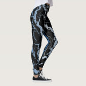Crackspace Lava - Blau/Weiß Leggings (Rechts)