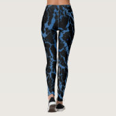 Crackspace Lava - Blau/Weiß Leggings (Rückseite)