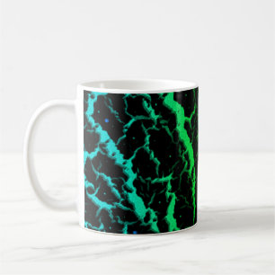 Crackspace Lava - Cyan/Green Kaffeetasse