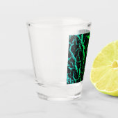Crackspace Lava - Cyan/Green Schnapsglas (Links)