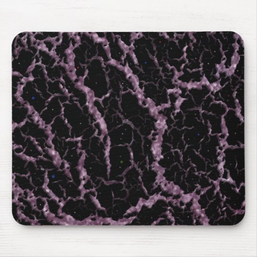 CrackSpace Lava - Glitzer Pink Mousepad (Vorne)