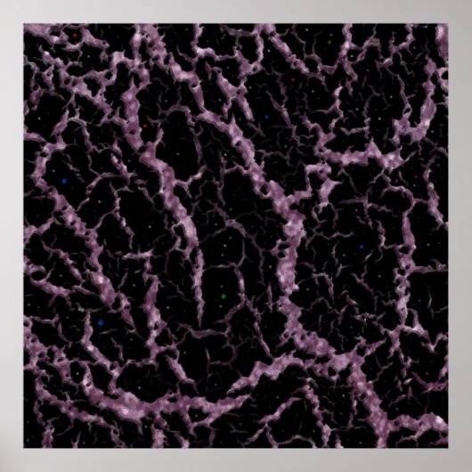 CrackSpace Lava - Glitzer Pink Poster (Vorne)