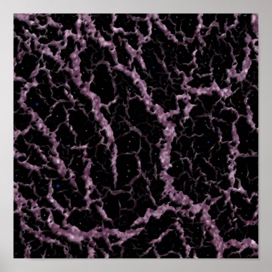 CrackSpace Lava - Glitzer Pink Poster (Vorne)