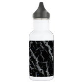 CrackSpace Lava - Glitzer Silver Edelstahlflasche (Links)