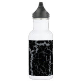CrackSpace Lava - Glitzer Silver Edelstahlflasche (Rechts)