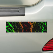 Crackspace Lava - Grün/Rot Autoaufkleber (Auf Auto)
