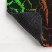 Crackspace Lava - Grün/Rot Mousepad (Ecke)