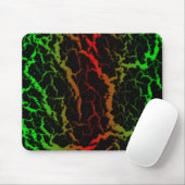 Crackspace Lava - Grün/Rot Mousepad (Mit Mouse)