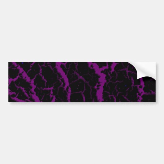 Crackspace Lava - Lila Autoaufkleber (Vorne)