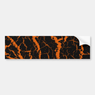 CrackSpace Lava - Orange Autoaufkleber
