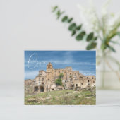Craco Ghost Town Basilicata Italien Postkarte (Stehend Vorderseite)