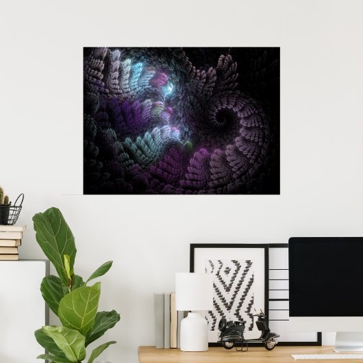 Cradle Fraktal Poster (Heimbüro)