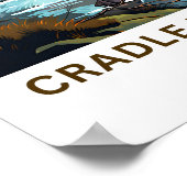 Cradle Mountain Australia Reisen Print Poster (Ecke)