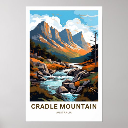 Cradle Mountain Australia Reisen Print Poster (Vorne)