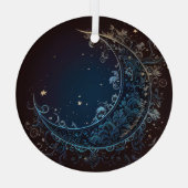 Craete Your Own Magic Filigree Moon Ornament Aus Glas (Rückseite)