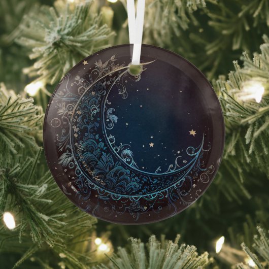 Craete Your Own Magic Filigree Moon Ornament Aus Glas (InSitu)