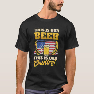 Craft Beer American Flag 4. Juli Brauer T-Shirt
