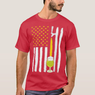 Craft Beer American Flag Usa , 4. Juli Brauerei T- T-Shirt