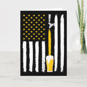 Craft Beer Amerikanische Flagge USA 4. Juli Brauer Karte