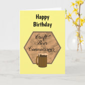 Craft Beer Connoeur Karte (Gelbe Blume)