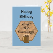 Craft Beer Connoeur Karte (Gelbe Blume)