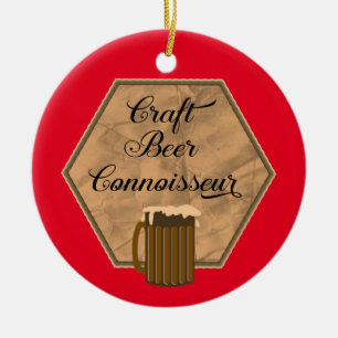 Craft Beer Connoeur Keramik Ornament