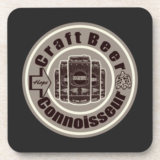 Craft Beer Connoeur Untersetzer (Vorderseite)
