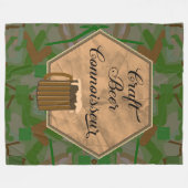 Craft Beer Connoisseur Fleecedecke (Vorderseite (Horizontal))