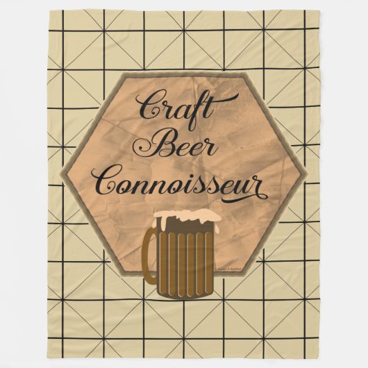Craft Beer Connoisseur Fleecedecke (Vorderseite)