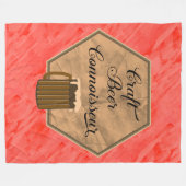 Craft Beer Connoisseur Fleecedecke (Vorderseite (Horizontal))