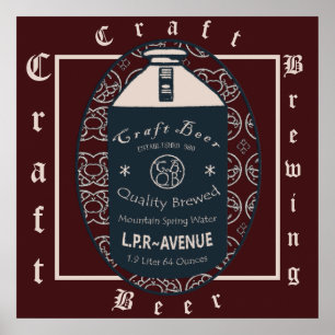 Craft Beer Growler Poster