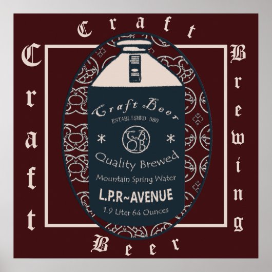 Craft Beer Growler Poster (Vorne)