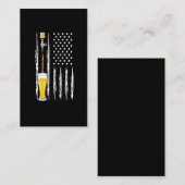 Craft Beer Liebe American Flag USA 4. Juli Brauere Visitenkarte (Vorne/Hinten)