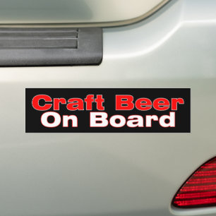 CRAFT BEER ON BOARD AUTOAUFKLEBER