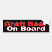 CRAFT BEER ON BOARD AUTOAUFKLEBER (Vorne)