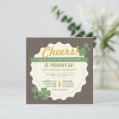 Craft Beer St. Patrick's Day Einladung (Stehend Vorderseite)