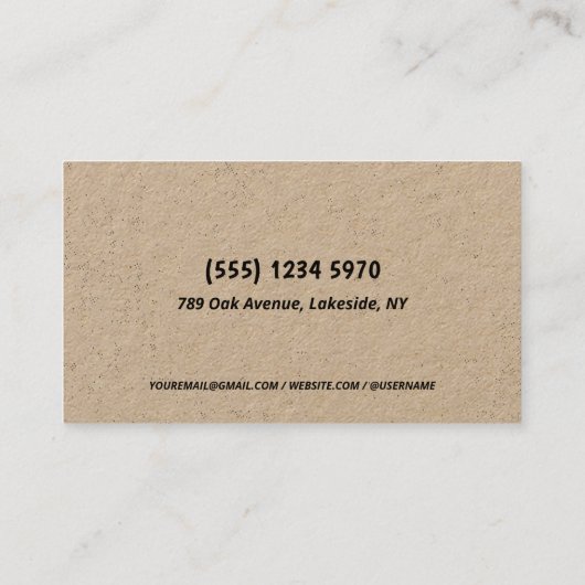 🍻 🌾 Craft Brewery Visitenkarte (Rückseite)