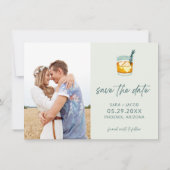 Craft Cocktail Funny Free Drinks Foto Hochzeit Save The Date (Rückseite)