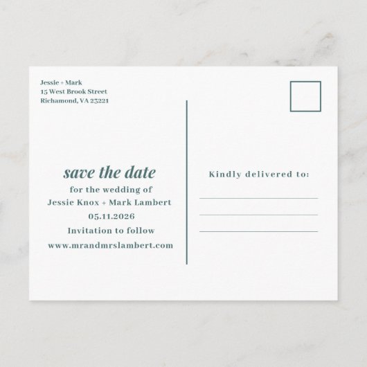 Craft Cocktail Funny Free Drinks Save the Date Ankündigungspostkarte (Rückseite)