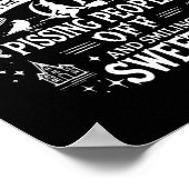 Craft Funny Hexe Hexerei Spooky Season Happy Hallo Poster (Ecke)